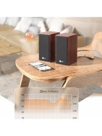 LENOVO LECOO DS105 1+1 Siyah 5w RMS Hoparlör Ahşap Speaker